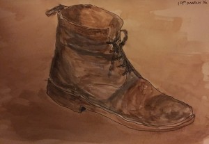The Boot - Watercolour on paper
