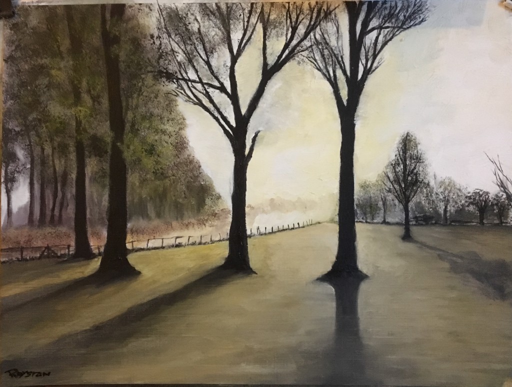 Sunrise - Oil on paper